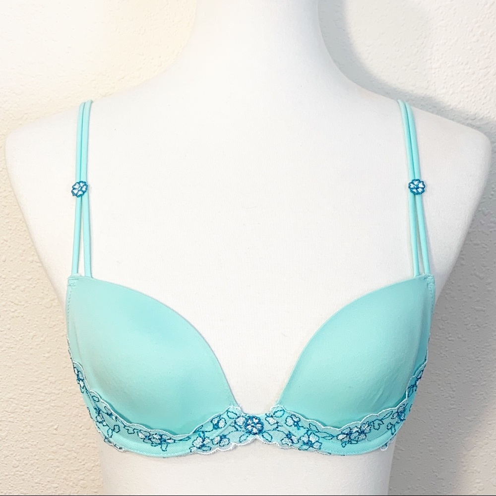 Victoria’s Secret Angels Turquoise Demi Bra 34A